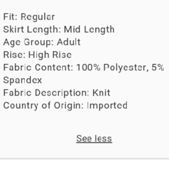 nwt scallop hem plus size skirt sz 20W - Picture 2 of 3